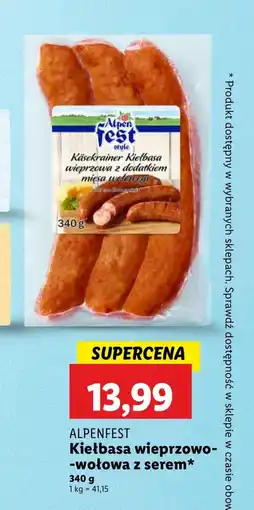 Lidl Kiełbasa Alpenfest oferta