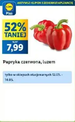 Lidl Papryka czerwona, luzem oferta