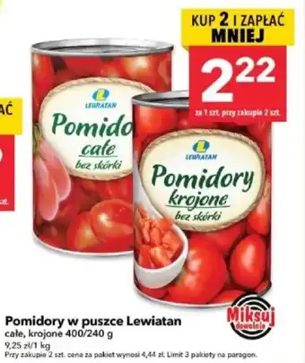 Lewiatan Pomidory w puszce Lewiatan oferta