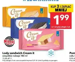 Lewiatan Lody sandwich Cream it oferta