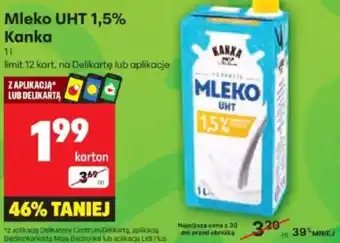Delikatesy Centrum Mleko UHT 1,5% Kanka oferta