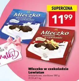 Lewiatan Mleczko śmietankowe w czekoladzie Lewiatan 380g oferta