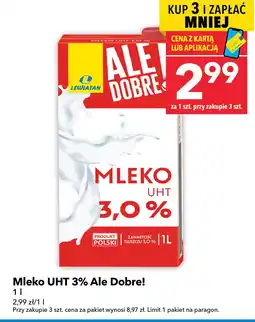 Lewiatan Mleko UHT 3% Ale Dobre! 1 l oferta