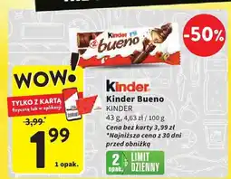 Intermarche Czekolada Kinder Bueno 43g oferta