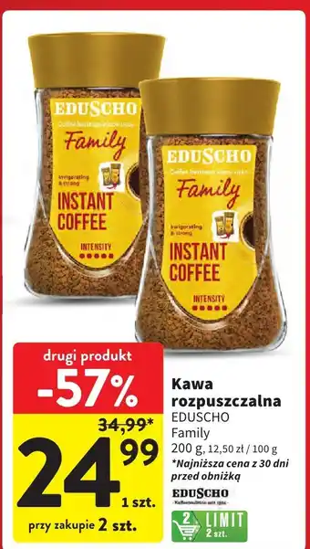 Intermarche Kawa rozpuszczalna EDUSCHO Family 200g oferta