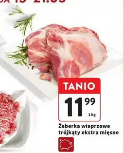 Intermarche Żeberka wieprzowe trójkąty ekstra mięsne Intermarche oferta