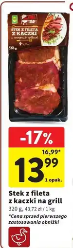 Intermarche Stek z fileta z kaczki na grill Intermarche oferta