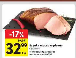 Intermarche Szynka mocno wędzona OLEWNIK oferta