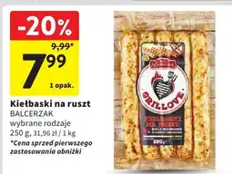 Intermarche Kiełbaski na ruszt BALCERZAK oferta