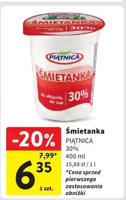 Intermarche Śmietanka Piątnica 30% 400ml oferta