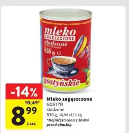 Intermarche Mleko zagęszczone Gostyń 530g oferta