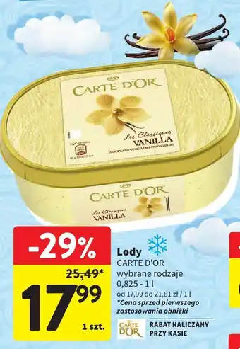 Intermarche Lody carte d'or 0,825-1l oferta