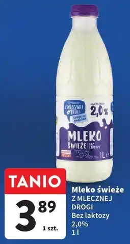 Intermarche Mleko świeże bez laktozy 2% 1l Z Mlecznej Drogi oferta