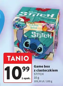 Intermarche Ciasteczka Game box z ciasteczkiem STITCH 10g oferta