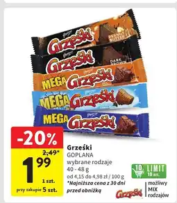 Intermarche Baton Grześki Goplana 40-48g oferta