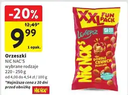 Intermarche Orzeszki NIC NAC'S 220-250 g oferta