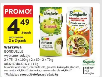 Intermarche Warzywa BONDUELLE Groszek 2x75g oferta