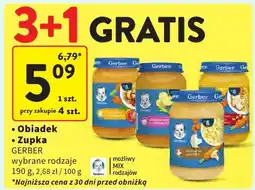 Intermarche Obiadek Gerber 190g oferta