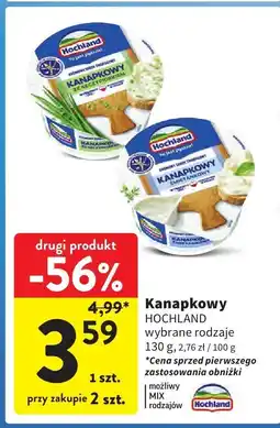 Intermarche Kanapkowy 130g Hochland oferta