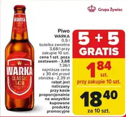 Carrefour Piwo WARKA oferta