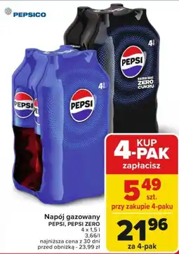 Carrefour Napój gazowany PEPSI, PEPSI ZERO oferta