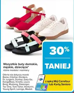 Carrefour Buty damskie, męskie, dziecięce oferta