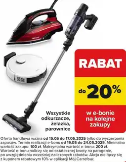 Carrefour Odkurzacze, żelazka, parownice oferta