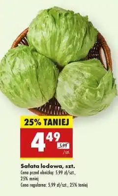 Biedronka Sałata lodowa szt oferta