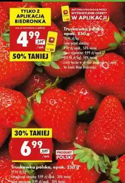 Biedronka Truskawka polska, opak. 250 g oferta
