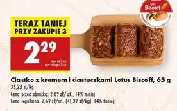 Biedronka Ciastko z kremem i ciasteczkami Lotus Biscoff, 65 g oferta