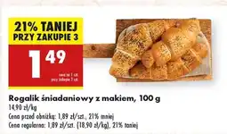 Biedronka Rogalik śniadaniowy z makiem, 100 g oferta
