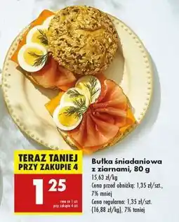 Biedronka bułka sniadaniowa z ziarnami , 80 g oferta