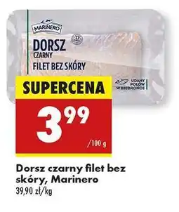 Biedronka Dorsz czarny filet bez skóry Marinero oferta