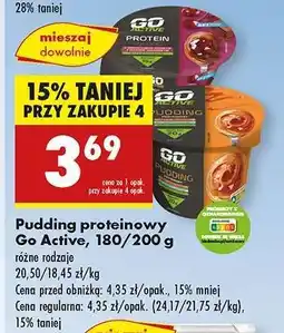 Biedronka Pudding proteinowy Go Active, 180/200 g oferta