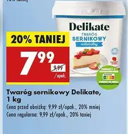 Biedronka Twaróg sernikowy Delikate, 1 kg oferta