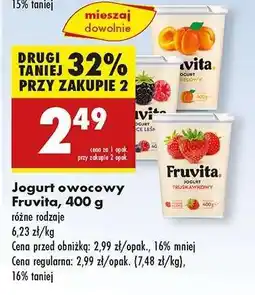 Biedronka Jogurt owocowy Fruvita 400 g oferta