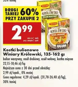 Biedronka Kostki bulionowe Winiary Królewski, 135-162 g oferta
