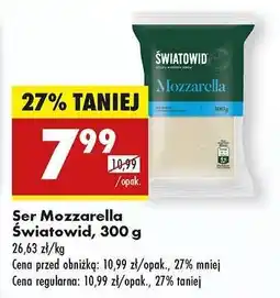 Biedronka Ser Mozzarella Światowid, 300 g oferta