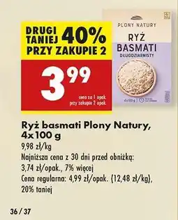 Biedronka Ryż basmati Plony Natury 4x100 g oferta