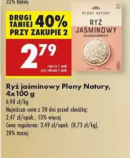 Biedronka Ryż jaśminowy Plony Natury 4x100 g oferta