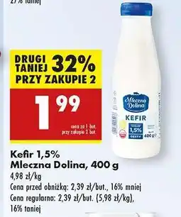 Biedronka Kefir 1,5 % Mleczna Dolina , 400 g oferta