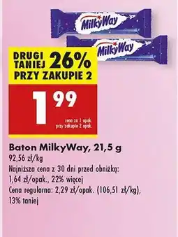 Biedronka Baton MilkyWay, 21,5 g oferta
