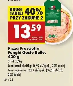 Biedronka Pizza Prosciutto Funghi Gusto Bello 430 g oferta