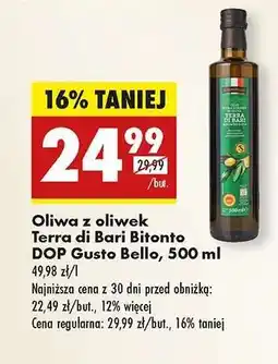 Biedronka Oliwa z oliwek Terra di Bari Bitonto DOP Gusto Bello, 500 ml oferta