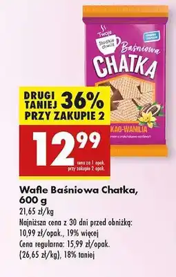 Biedronka Wafle Baśniowa Chatka, 600 g oferta