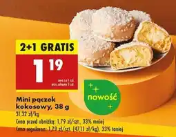 Biedronka Mini pączek kokosowy, 38 g oferta
