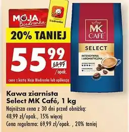 Biedronka Kawa ziarnista Select MK Café, 1 kg oferta