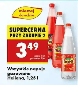 Biedronka Wszystkie napoje gazowane Hellena, 1,25 l oferta