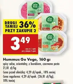 Biedronka Hummus Go Vege, 160 g oferta