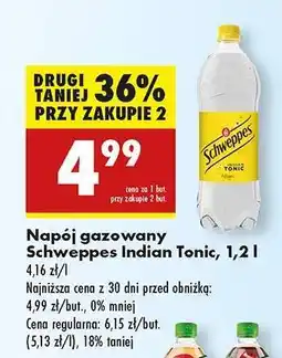 Biedronka Napój gazowany Schweppes Indian Tonic, 1,2 l oferta
